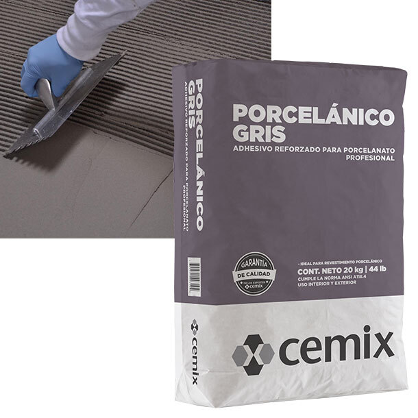 ADHESIVO PORCELANICO GRIS